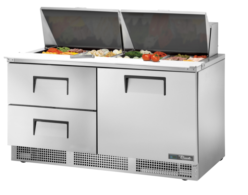 True Mfg. - General Foodservice TFP-64-24M-D-2-HC Refrigerated Counter, Mega Top Sandwich / Salad Unit