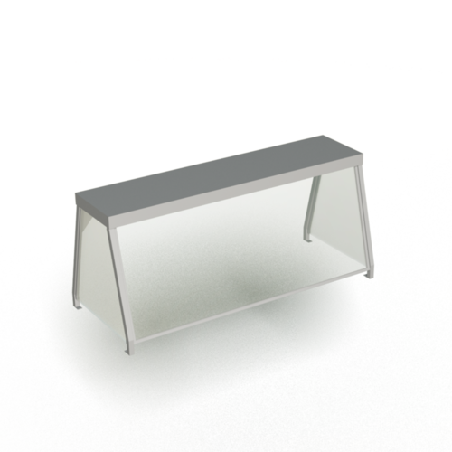 Duke Manufacturing 956-460-3 Serving Counter, Overshelf