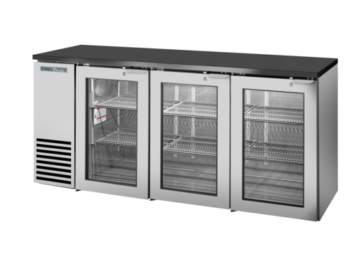 True Mfg. - General Foodservice TBB24-72-3G-Z1-BST-S-1 Back Bar Cabinet, Refrigerated