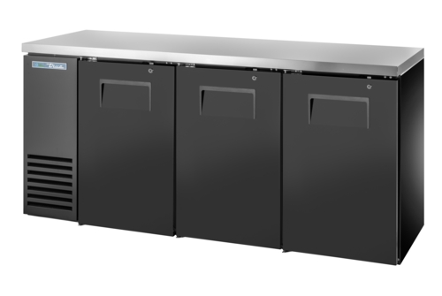 True Mfg. - General Foodservice TBB24-72-3S-Z1-SFT-B-1 Back Bar Cabinet, Refrigerated