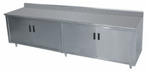 Advance Tabco EHK-SS-308M Work Table, Cabinet Base Hinged Doors