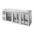 True Mfg. – Premier Bar TBR84-PTSZ1-L-S-GGG-GGG-1 Back Bar Cabinet, Refrigerated, Pass-Thru