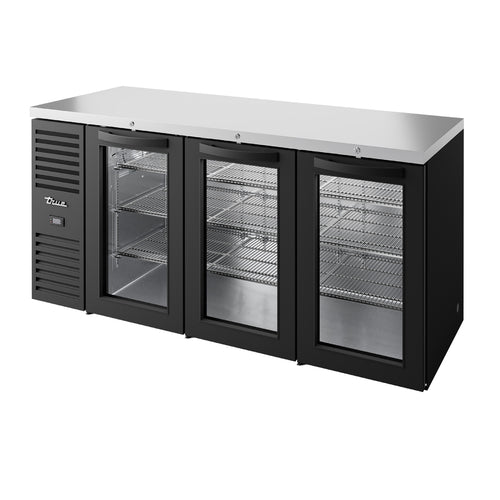 True Mfg. – Premier Bar TBR84-RISZ1-L-B-GGG-1 Back Bar Cabinet, Refrigerated