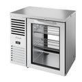 True Mfg. – Premier Bar TBR36-PTSZ1-L-S-G-G-1 Back Bar Cabinet, Refrigerated, Pass-Thru
