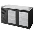 True Mfg. – Premier Bar TBR60-RISZ1-L-B-GG-1 Back Bar Cabinet, Refrigerated