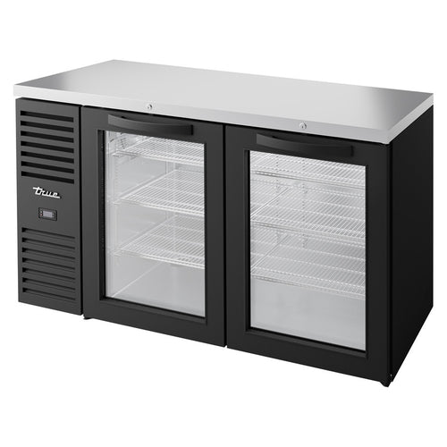 True Mfg. – Premier Bar TBR60-RISZ1-L-B-GG-1 Back Bar Cabinet, Refrigerated