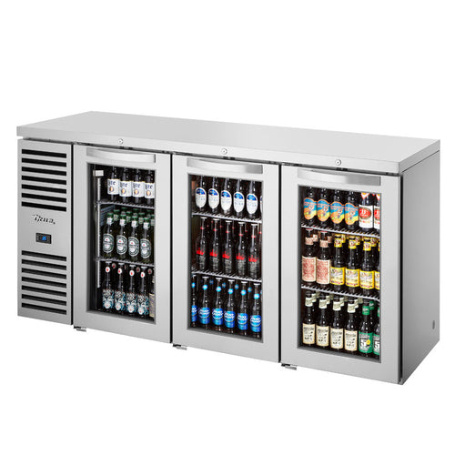 True Mfg. – Premier Bar TBR72-RISZ1-L-S-GGG-1 Back Bar Cabinet, Refrigerated
