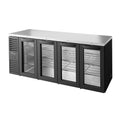 True Mfg. – Premier Bar TBR92-RISZ1-L-B-GGGG-1 Back Bar Cabinet, Refrigerated