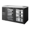 True Mfg. – Premier Bar TBR60-PTSZ1-L-B-GG-GG-1 Back Bar Cabinet, Refrigerated, Pass-Thru