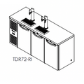 True Mfg. – Premier Bar TDR72-RI Draft Beer Cooler