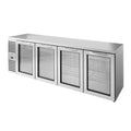 True Mfg. – Premier Bar TBR108-RISZ1-L-S-GGGG-1 Back Bar Cabinet, Refrigerated