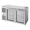 True Mfg. – Premier Bar TBR60-RISZ1-L-S-GG-1 Back Bar Cabinet, Refrigerated