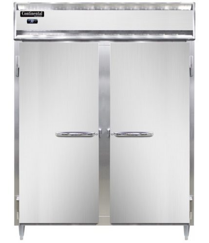 Continental D2RENSSPT-SD-GD Refrigerator, Pass-Thru