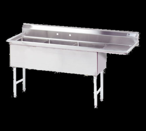 Advance Tabco FS-3-1824-24R Sink, (3) Three Compartment