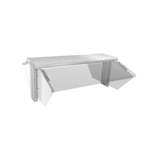 Duke Manufacturing TS530-46 Sneeze Guard, Stationary