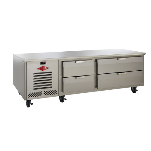 Utility Refrigerator LHR-72T-4D-EM Equipment Stand, Refrigerated Base