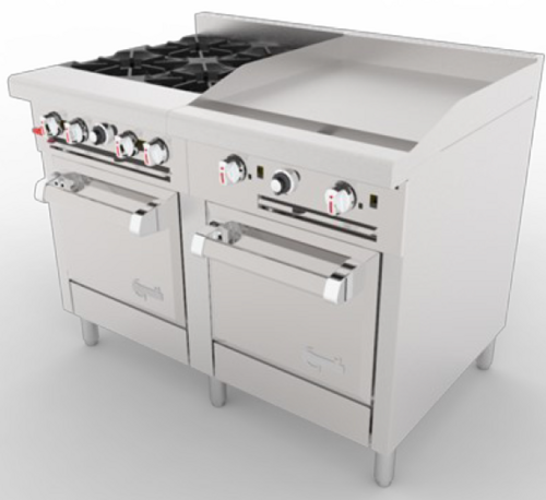 Venancio USA G482ST-24B24G Range, 48" Restaurant, Gas
