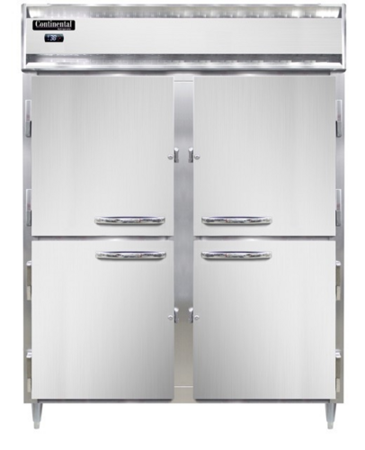 Continental D2RENSSPTHD-SD-GD Refrigerator, Pass-Thru