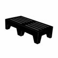 Winholt Equipment DPLSQ-4-1222-BK Dunnage Rack, Vented