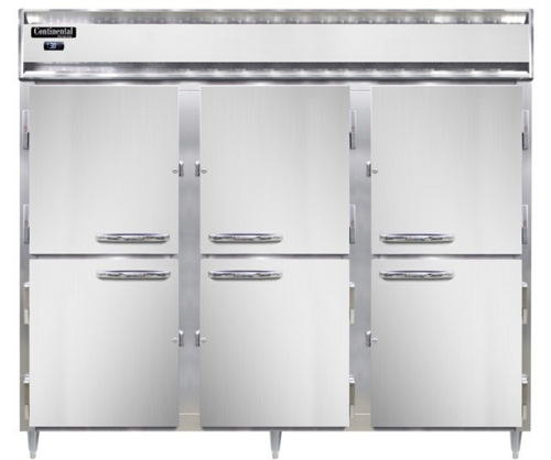 Continental D3RENSAPTHD-SD-GD Refrigerator, Pass-Thru