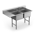 Winholt Equipment WS2T2028LD18-14DP-14GA Sink, (2) Two Compartment