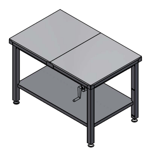 Winholt Equipment DTS-3048H32-ADJ-9-PT Work Table,  40" - 48", Stainless Steel Top