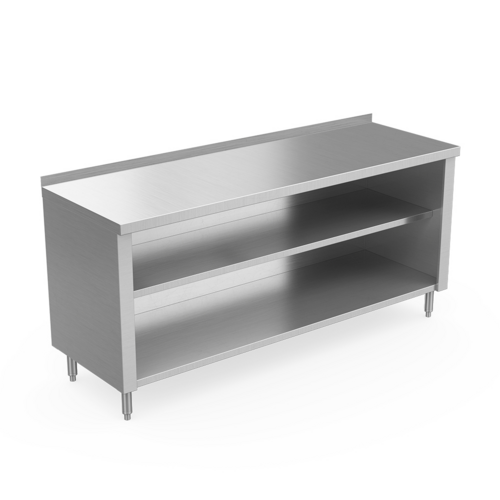 Winholt Equipment STCT-B1.5-3672-MS Work Table, Cabinet Base Open Front