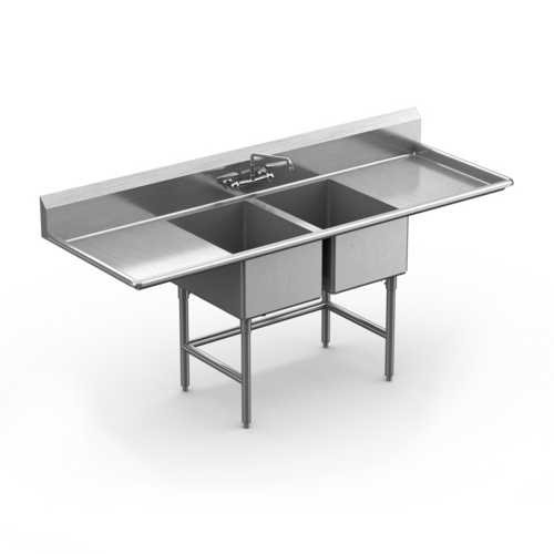 Winholt Equipment WS2T20282D18 Sink, (2) Two Compartment
