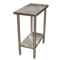 Winholt Equipment DTS-2412 Work Table,  12" - 21", Stainless Steel Top