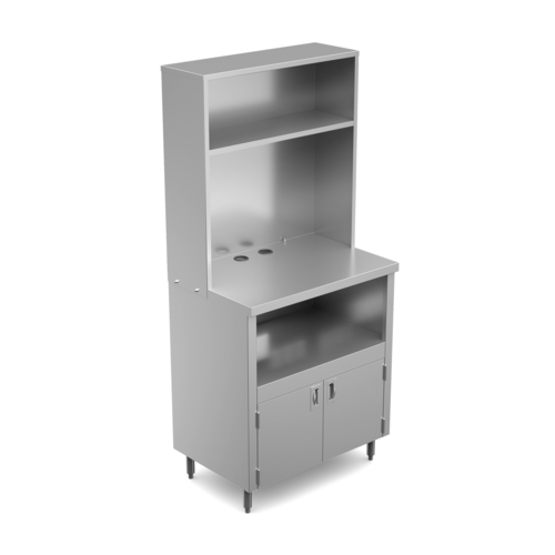 Winholt Equipment WLFD-WRKSTN-2 Work Table, Cabinet Base Hinged Doors