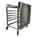 Winholt Equipment SS-CFR-2027-LC-OPT Pan Rack with Work Top, Mobile