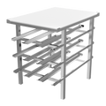 Winholt Equipment CR-54PT-ST Can Storage Rack