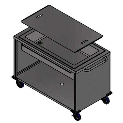 Winholt Equipment SS-BC-2748-INSULIB Ice Bin / Ice Caddy , Mobile