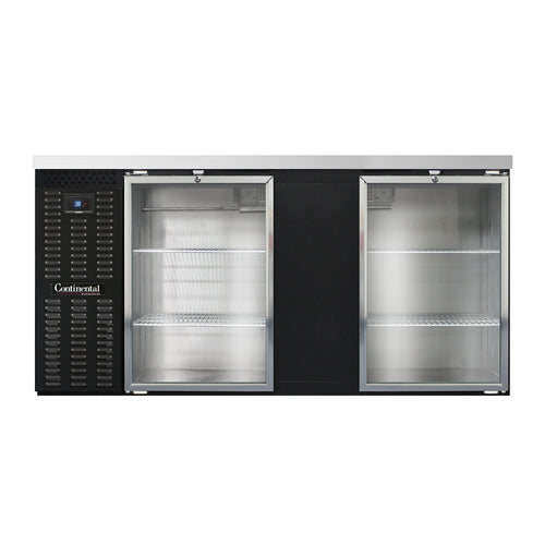 Continental BB69SNGD Back Bar Cabinet, Refrigerated