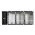 Continental BB79SNGD Back Bar Cabinet, Refrigerated