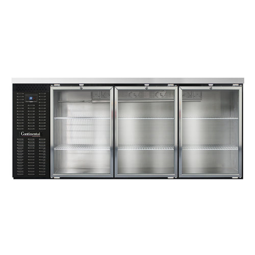 Continental BB79SNGD Back Bar Cabinet, Refrigerated