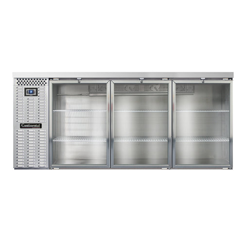 Continental BB79SNSSGD Back Bar Cabinet, Refrigerated