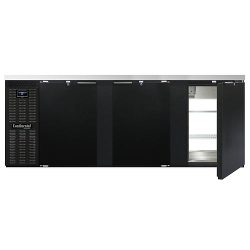 Continental BB90NPT Back Bar Cabinet, Refrigerated, Pass-Thru