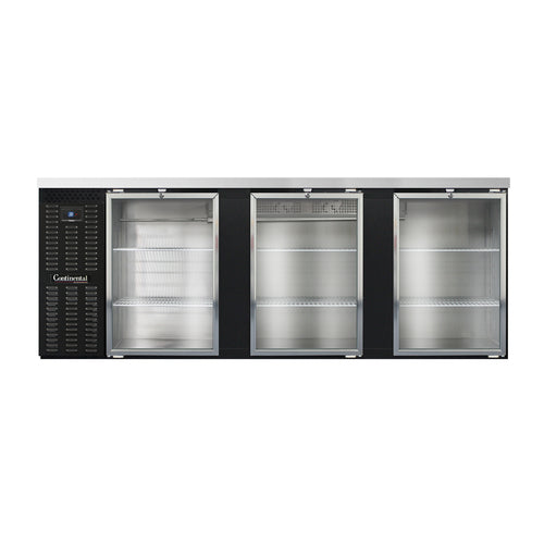 Continental BB90SNGD Back Bar Cabinet, Refrigerated