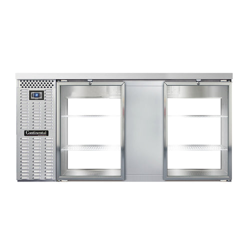 Continental BB69SNSSGDPT Back Bar Cabinet, Refrigerated, Pass-Thru