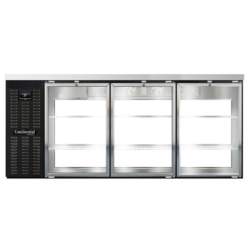 Continental BB79NGDPT Back Bar Cabinet, Refrigerated, Pass-Thru