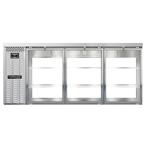 Continental BB79NSSGDPT Back Bar Cabinet, Refrigerated, Pass-Thru