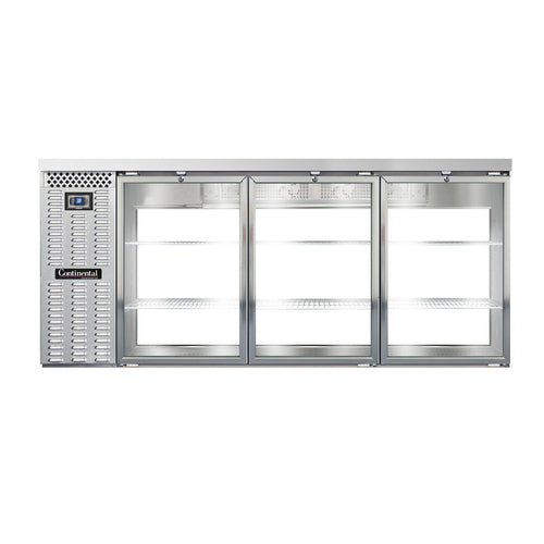 Continental BB79SNSSGDPT Back Bar Cabinet, Refrigerated, Pass-Thru