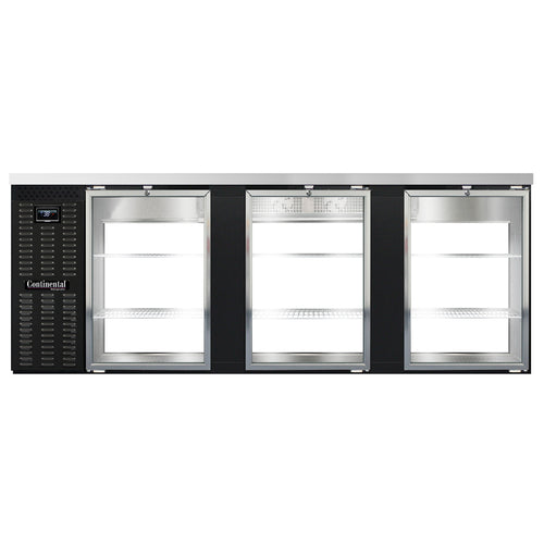 Continental BB90NGDPT Back Bar Cabinet, Refrigerated, Pass-Thru