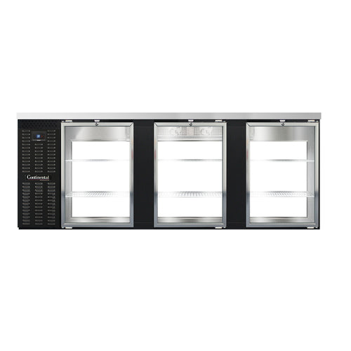 Continental BB90SNGDPT Back Bar Cabinet, Refrigerated, Pass-Thru