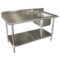 Advance Tabco KLAG-11B-305R-X Work Table, with Prep Sink(s)