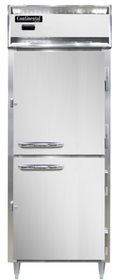 Continental DL1WE-SA-PT-HD-SD-GD Heated Cabinet, Pass-Thru