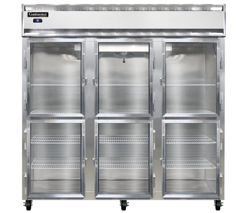 Continental 3RNSSGDHD Refrigerator, Reach-In