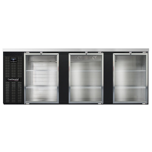 Continental BB90NGD Back Bar Cabinet, Refrigerated