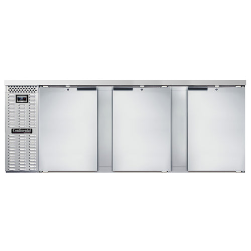 Continental BB90NSS Back Bar Cabinet, Refrigerated